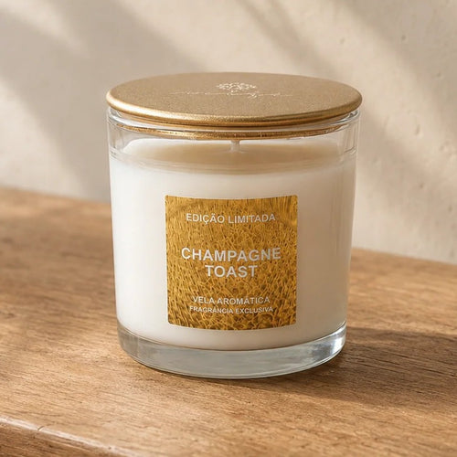 Vela Champagne Toast 100g | Mizi Ateliê