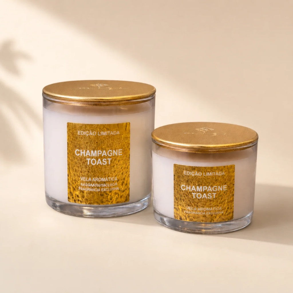 Vela Champagne Toast 100g | Mizi Ateliê